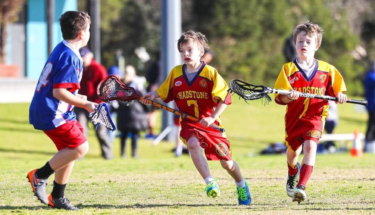 Chadstone Redbacks junior lacrosse player in action